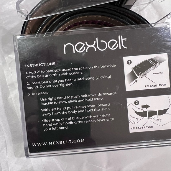 Nexbelt Men’s Black textured Belt adjustable, no holes Utah Trucking Association - Picture 7 of 10